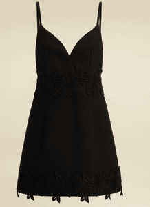 Stretch wool crêpe dress